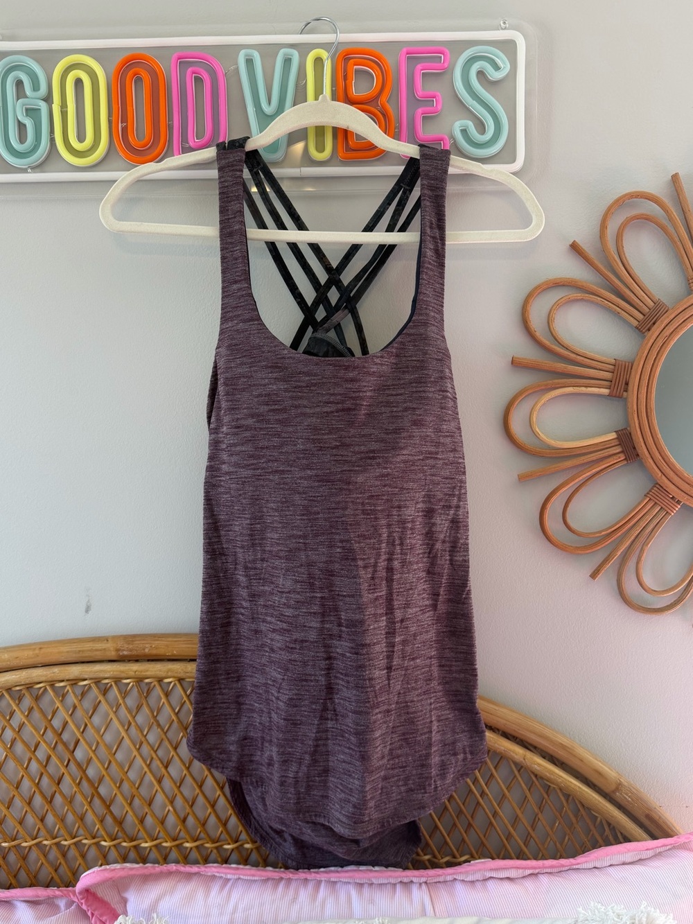 lululemon athletica Plum Strappy Back Tank